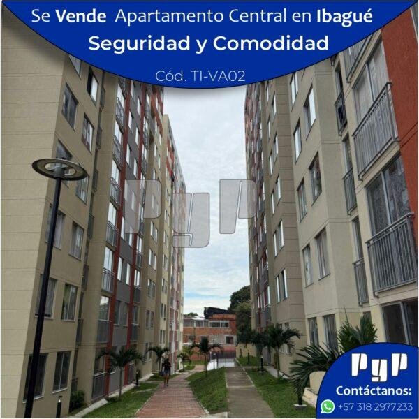 Se Vende Apartamento Seguro y Central en Ibagué