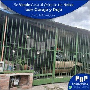 Se Vende Casa al Oriente de Neiva